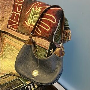 Dooney & Bourke Classic Blue Leather Hobo Bag